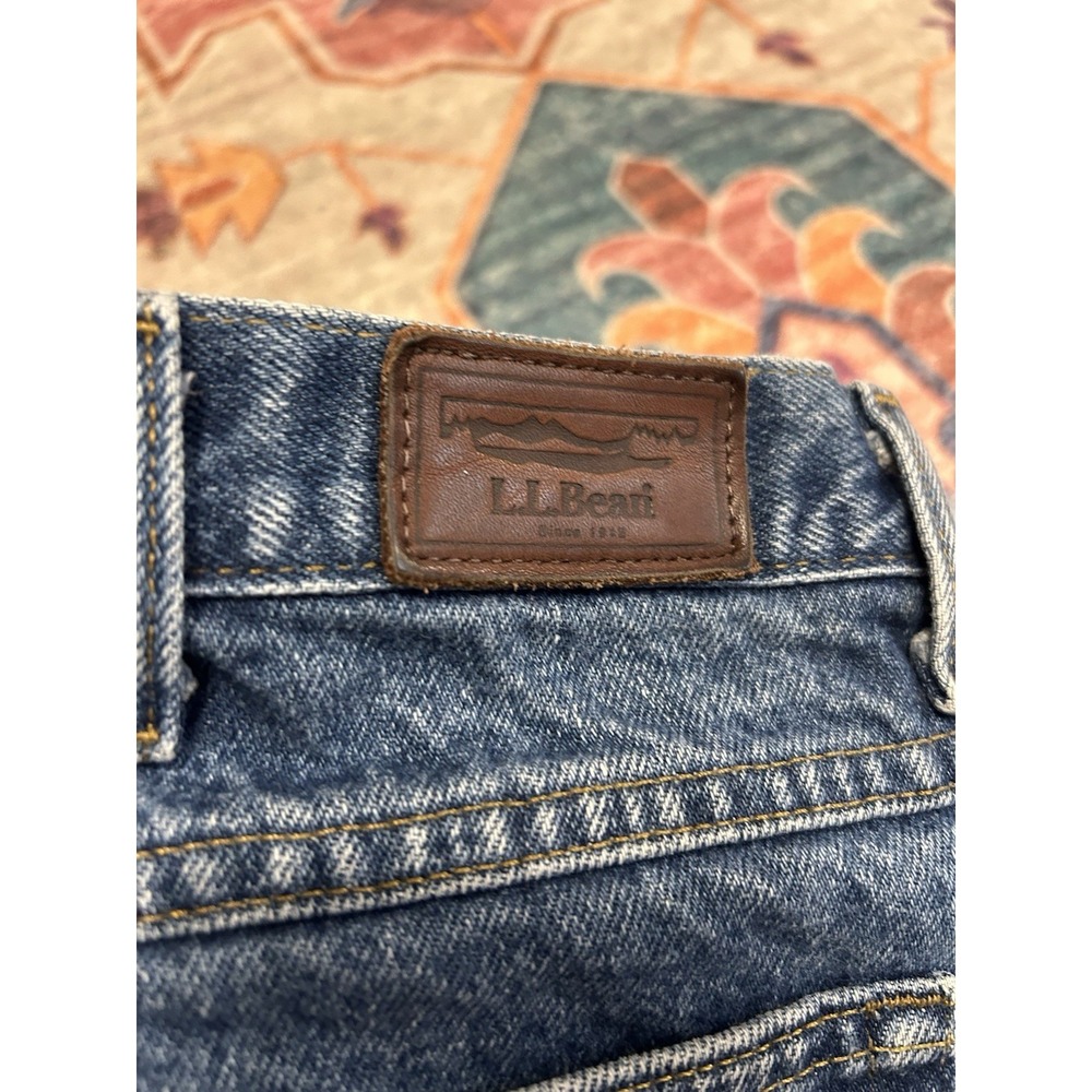 LL Bean 2 Pair Jeans Mens 38x29 Fleece Lined Double L Classic Fit Warm Winter - Picture 9 of 11